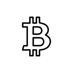 Bitcoin icon design trendy