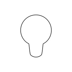 Bulb icon. Creative idea symbol. Logo design element