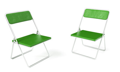 fishing chair 3d render on white background