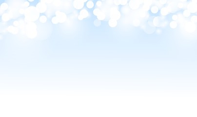 Blue background with beautiful bokeh. Shining bokeh on blue, vector