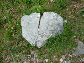 Felsgestein in den Alpen