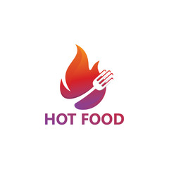Hot Food Logo Template Design