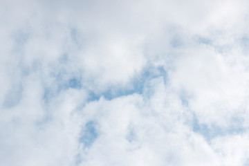 Blue sky with white clouds. Background image.