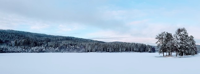 Frozen Oslo Lake