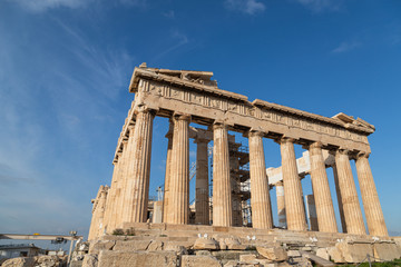 Obraz premium Scenic view of Parthenon Temple, Acropolis, Athens, Greece.