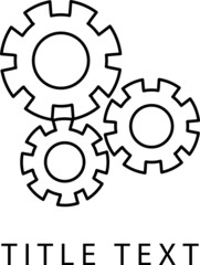 three gears personifying the process of motivation line