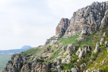 Exciting rocky mountains landscape