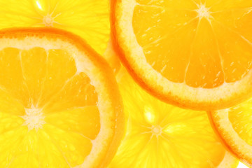 Orange slices background