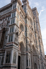 Facade of the Florence Cathedral with Giotto's bell tower