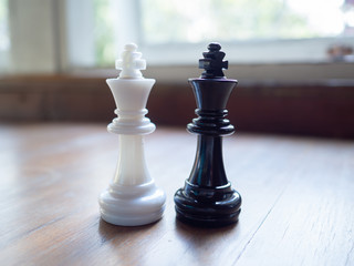 Chess game to demonstrate the business strategy. The competition in the world market. To find out the best solution to get to the needs of market