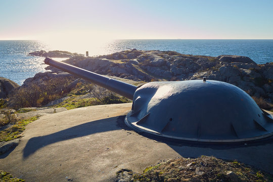 Artillery battery Landsort is one of the six ERSTA-batteries, which were some of the most important defence systems during the Cold War.
