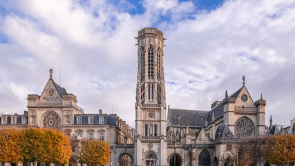 Paris, view of the Saint-Germain-l&rsquo;Auxerrois church, near the Rivoli street