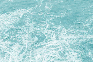 Top view of water waves, strong sea wave