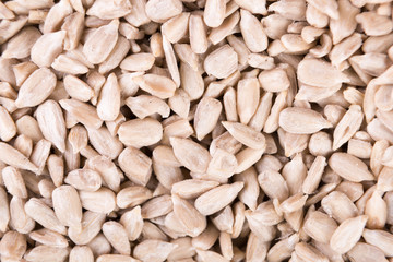 geschälte Sonnenblumenkerne Hintergrund