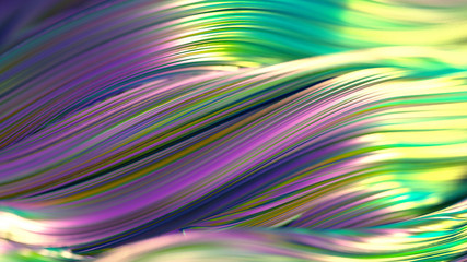 Drapery fabric with stripes. 3d illustration, 3d rendering.