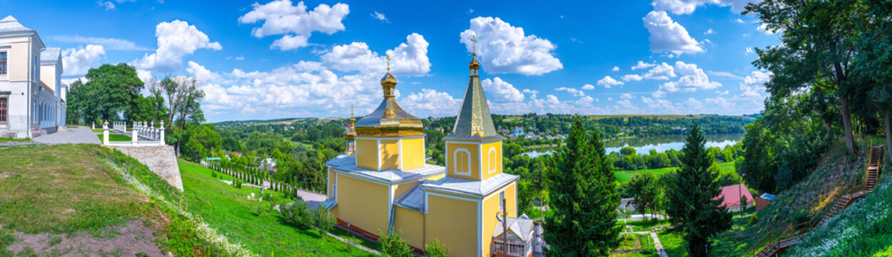 The Vyshnivets Palace and Church of the Ascension of the Lord - Part of the State Historical and Architectural National Reserve "Castles of Ternopil" in the town of Vyshnivets Ternopil region, Ukraine
