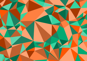 Abstract contrasting colors triangle background. Low poly style.Vector illustration.