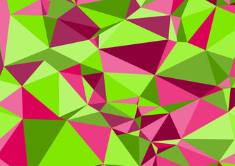 Fototapeta premium Abstract contrasting colors triangle background. Low poly style.Vector illustration.