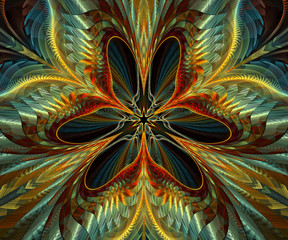 Computer generated colorful fractal artwork
