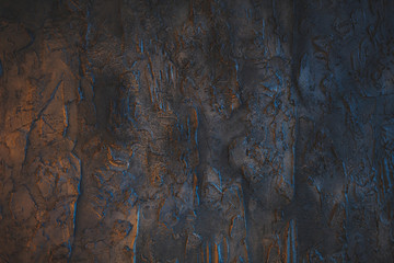 Beautiful abstract grunge decorative dark wall background.  Rough texture banner with space for text