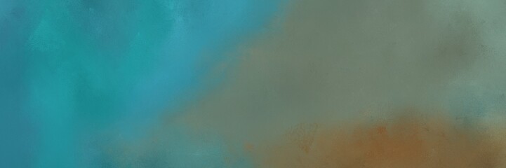 aged horizontal texture background  with dim gray, dark cyan and brown color