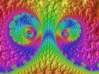 Fraktal Bild mit wundeschönen mustern und Farben