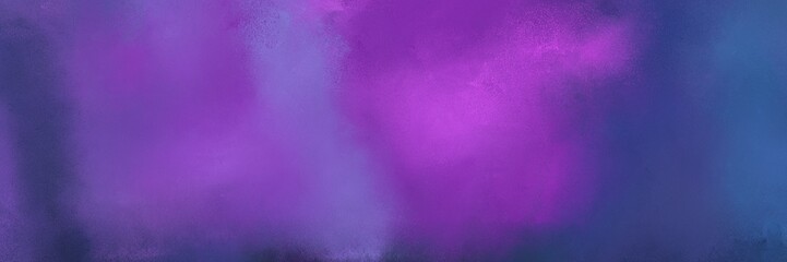 vintage horizontal header with slate blue, dark slate blue and medium orchid color
