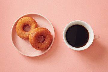 Fototapeta na wymiar Coffee and Donuts