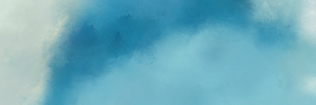 Antique Horizontal Banner Background  With Medium Aqua Marine, Cadet Blue And Pastel Gray Color