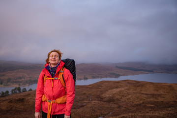 Lone traveler - West Highlands Way, Scotland