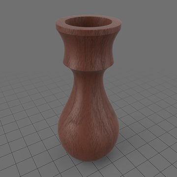 Wooden candle holder