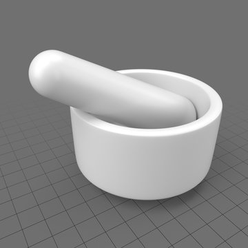 Modern mortar and pestle