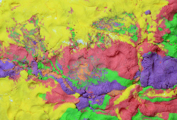 colorful modeling clay background 