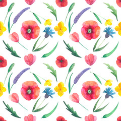 Floral seamless pattern for textiles and wrapping