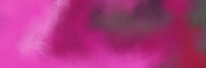 antique horizontal background header with dark moderate pink, neon fuchsia and old mauve color