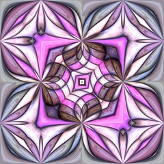 3D render plastic puffs background tile