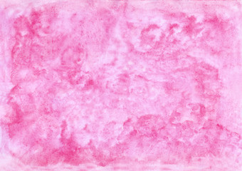 Watercolor background in pink. Background. High resolution.