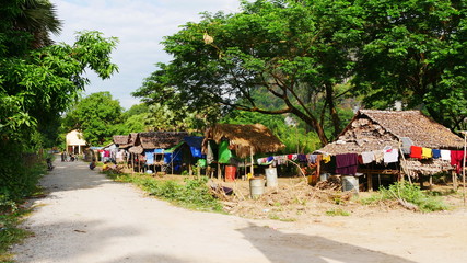 beautiful landscape of Hpa An, Myanmar, Asia