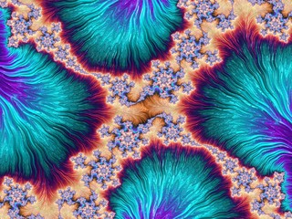 Fraktal Bild mit wundeschönen mustern und Farben