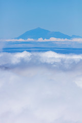 Teide volcano, Teide National Park, Tenerife island, , El Paso and Garafia municipalities, La Palma island, Canary Islands, Spain, Europe, Unesco Biosphere Reserve