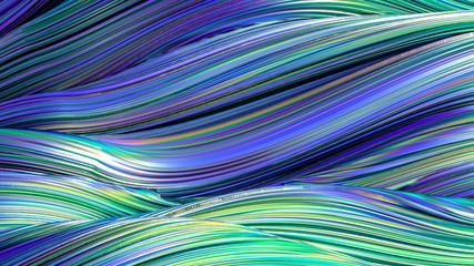 Drapery fabric with stripes. 3d illustration, 3d rendering.