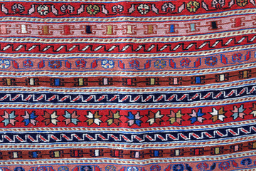 Red georgian carpet