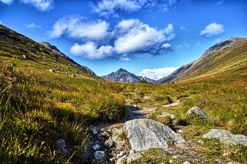 Obraz premium mountain landscape with river scotland