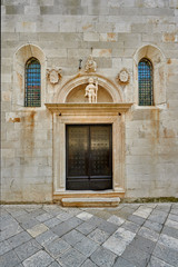 Croatia, city of Korcula - fragment of urban architecture