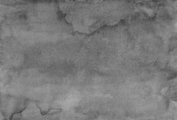 Watercolor gray background painting. Old parchment texture.