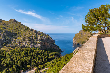 Obraz premium Majorca, Spain. Sea view in the northwest of the island.