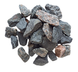 pile of crushed granite