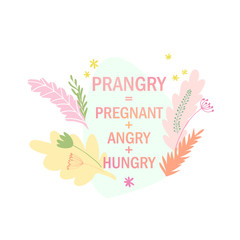 Funny illustration about pregnancy with text 