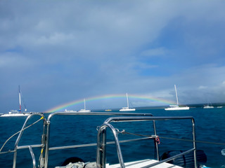 arcoiris en el mar