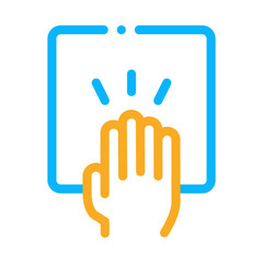 Hand Clapping Icon Vector. Outline Hand Clapping Sign. Isolated Contour Symbol Illustration